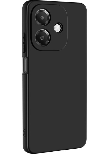 Oppo A3 Uyumlu Kılıf Lansman Içi Kadife Silikon Siyah + Ekran Koruyucu