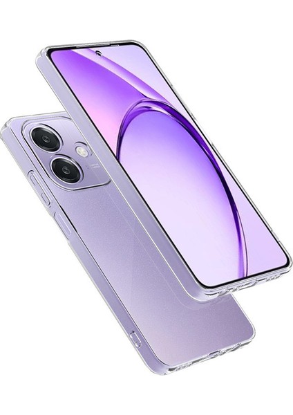 Oppo A3 Uyumlu Kılıf Silikon Şeffaf