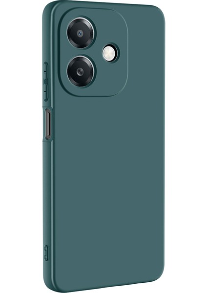 Oppo A3 Uyumlu Kılıf Lansman Içi Kadife Silikon Yeşil