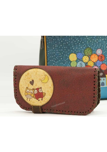 Baykuş Figürlü Kapaklı Sırt Çantası Etnik Bohem Style Cüzdan Kombin Çanta Yeşil Cüzdan Bordo fiyatları