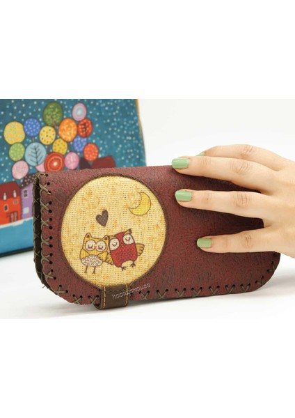 Baykuş Figürlü Kapaklı Sırt Çantası Etnik Bohem Style Cüzdan Kombin Çanta Yeşil Cüzdan Bordo modelleri