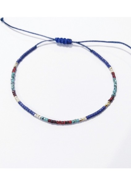 Kalp Şeklinde Lapis Lazuli Doğaltaşlı Mat Lacivert ve Desenli Miyuki Boncuklu Ikili Bileklik fırsatları