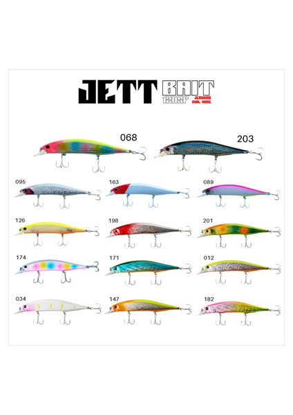 Jett Bait 120SP 18GR 120MM Maket Balık 203BLACKBACKGB fiyatları