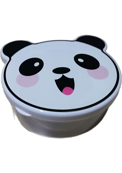 Zoo 4'lü Saklama Kabı Seti - Panda Pembe Yanak