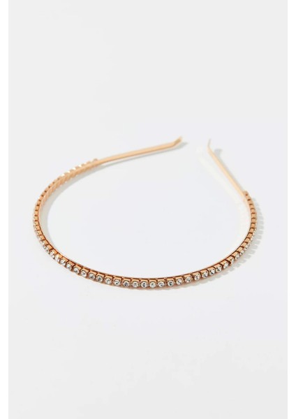 Parlak Sıralı Taşlı Altın Rengi Metal Kadın Taç fiyatları