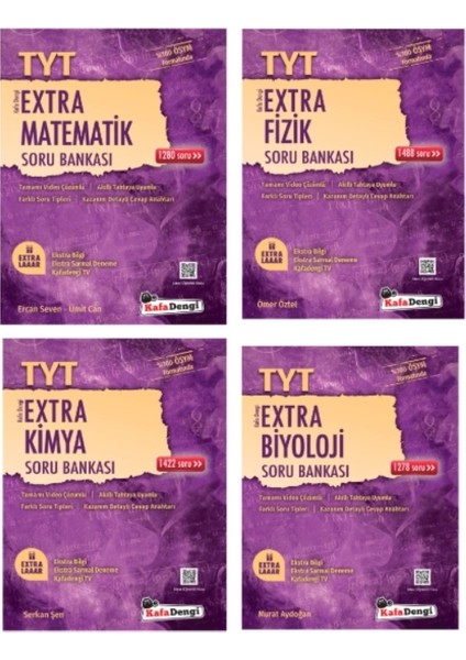Tyt Sayısal Set Matematik - Fizik - Kimya - Biyoloji Extra Soru Bankası