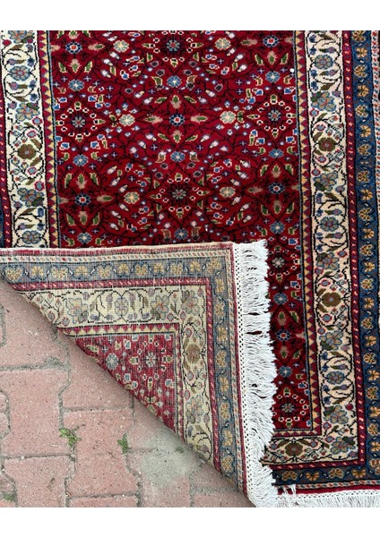 90 x 128 cm Türk Halı, El Dokuma Harika Kondisyonlu Yün Halı, Nostaljik Kilim, Çiçek Desenli Kayseri Halısı