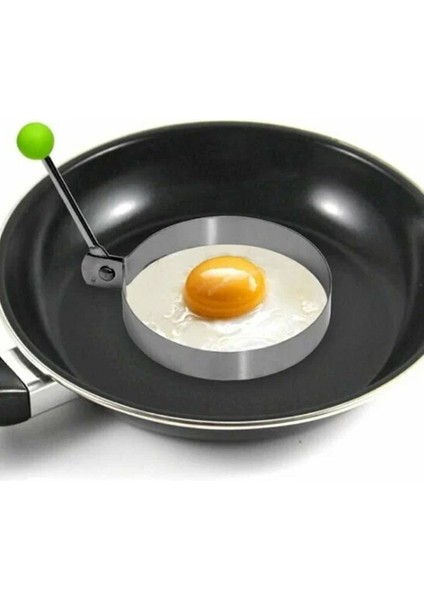 Paslanmaz Yumurta Pankek Kalıbı Yuvarlak Paslanmaz Şekil Verici Yumurta Hamur Kalıbı indirimleri