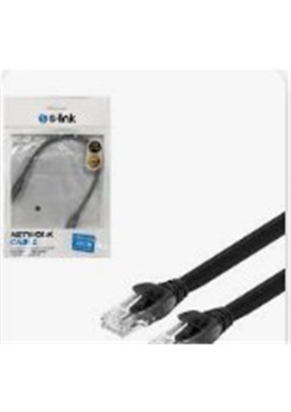 SL-CAT6030 0.30mt Utp Cat6 Siyah Patch Kablo