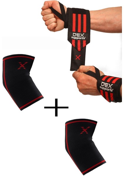 Fitness Dirseklik , Fitness Bilek Bandajı Wraps , Elbow Sleeve, Wrist Wraps