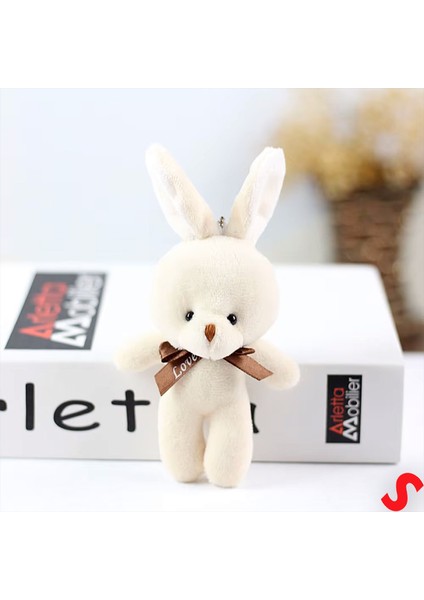 Pelüş Tavşan Anahtarlık, 15 cm x 8 cm - Krem fırsatları