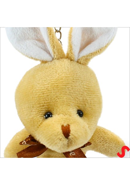 Pelüş Tavşan Anahtarlık, 15 cm x 8 cm - Kahve modelleri