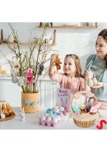 Pelüş Tavşan Anahtarlık, 15 cm x 8 cm - Kahve fırsatları