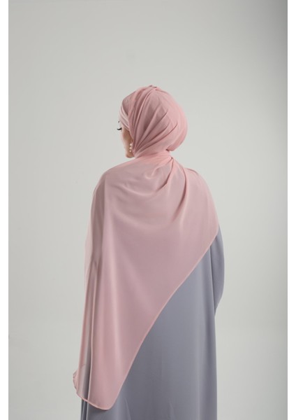 Pudra Pratik Hazır Geçmeli Bone Şal Şifon Kendinden Boneli Iki Bantlı 1452_06 fırsatları