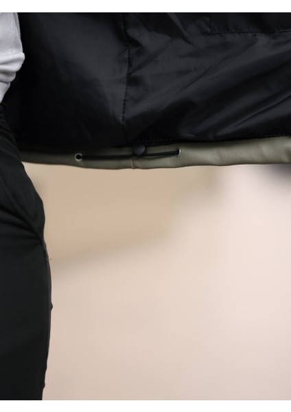 Erkek, Relax-Fit, Gömlek Yaka, Çıtçıt-Fermuar Kapama, Suni Deri Ceket USE566 modelleri