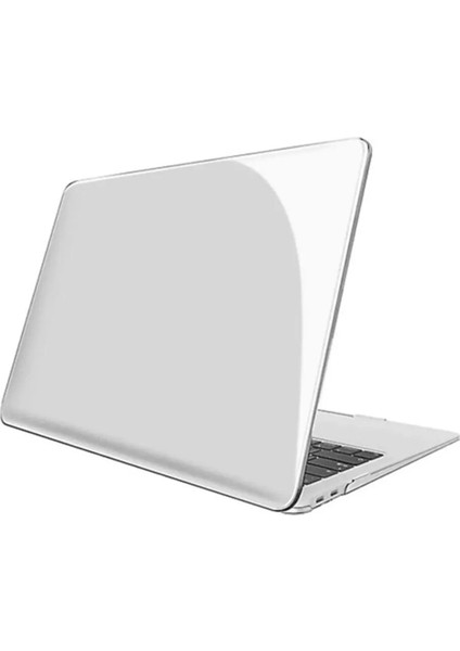 Apple Macbook Air M4 13.6'' 2025 Kılıf Şeffaf Parlak Tam Koruma Kristal Kapak A3240