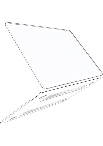 Apple Macbook Air M4 13.6'' 2025 Kılıf Şeffaf Parlak Tam Koruma Kristal Kapak A3240