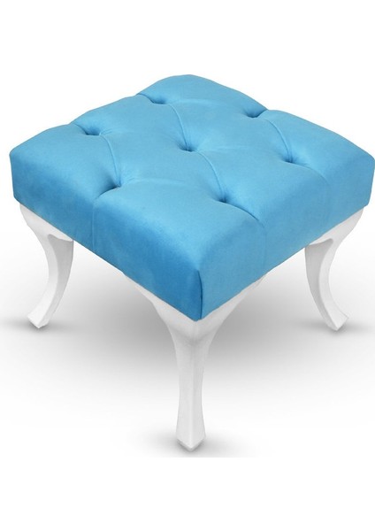 Kapitoneli Kapıönü Ayak Ucu Bench Puf Makyaj Koltuğu– 40 x 40 cm