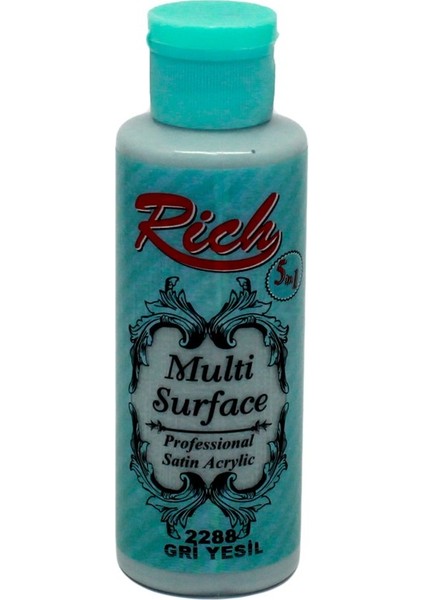 Multi Surface 120 cc Gri Yeşil 2288 Akrilik Boya
