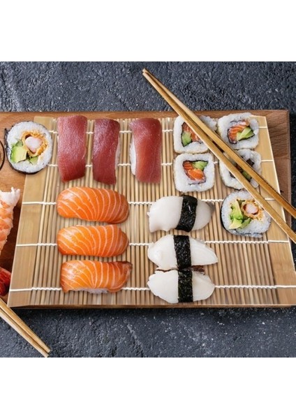 Çok Amaçlı Bambu Sushi Matı 3 Adet