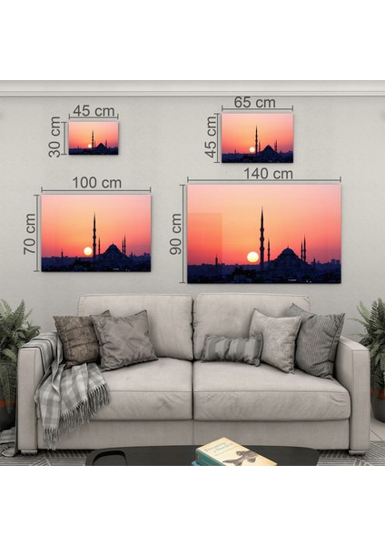 Türkiye Manzara Cam Tablo - Karışık - Yatay Motif 01-292