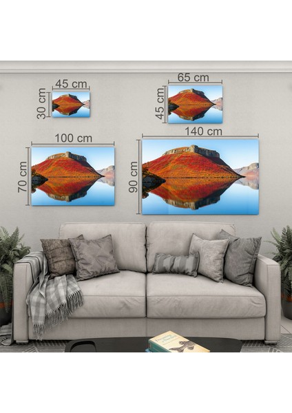 Türkiye Manzara Cam Tablo - Karışık - Yatay Motif 01-162