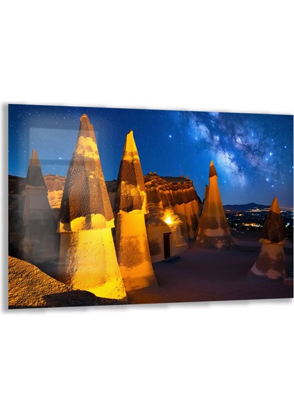 Türkiye Manzara Cam Tablo - Karışık - Yatay Motif 01-153