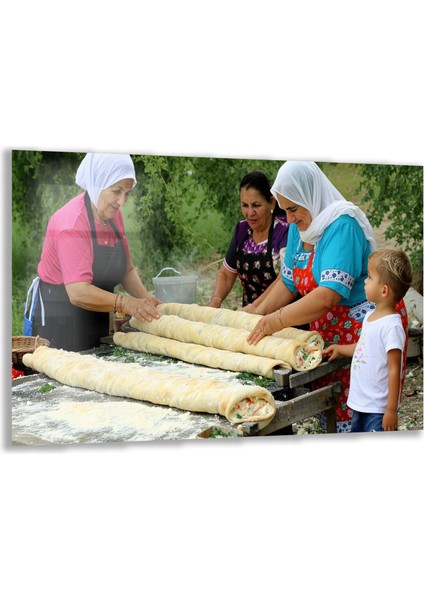 Türkiye Manzara Cam Tablo - Karışık - Yatay Motif 01-481