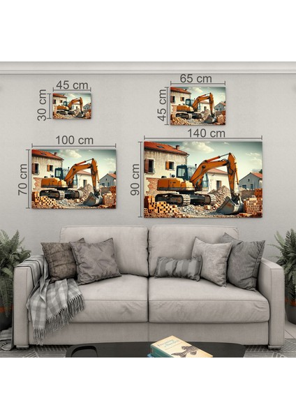 Mesleki Cam Tablo - Müteahhit - Yatay Motif 14-182