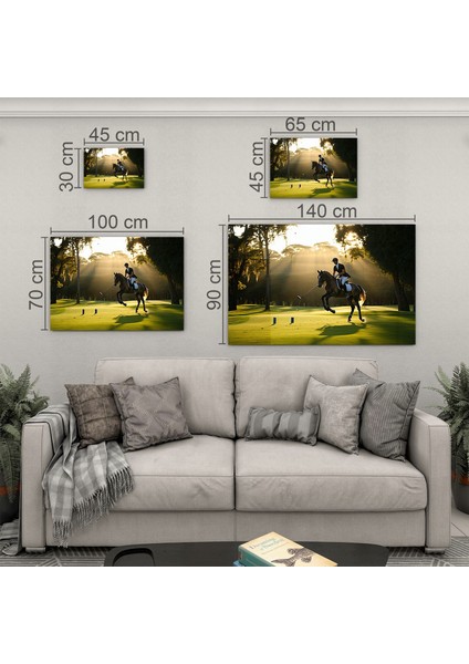 Insan Cam Tablo - Spor Yapanlar - Yatay Motif 04-056