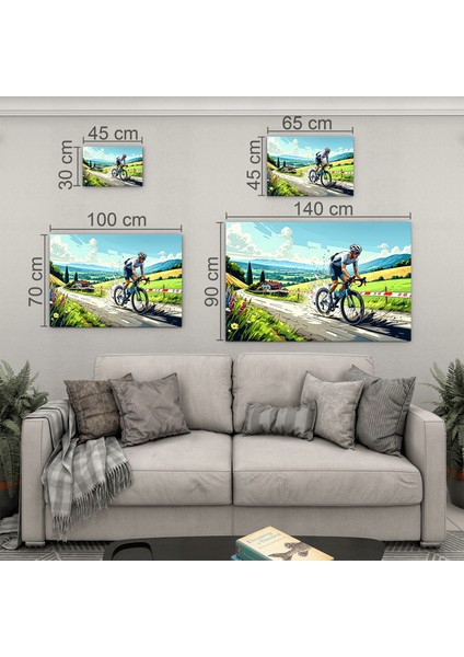 Insan Cam Tablo - Spor Yapanlar - Yatay Motif 04-042