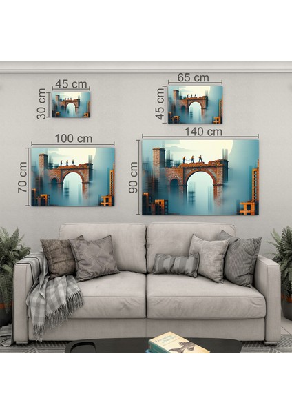 Mesleki Cam Tablo - Müteahhit - Yatay Motif 14-125