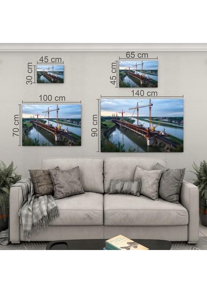 Mesleki Cam Tablo - Müteahhit - Yatay Motif 14-020