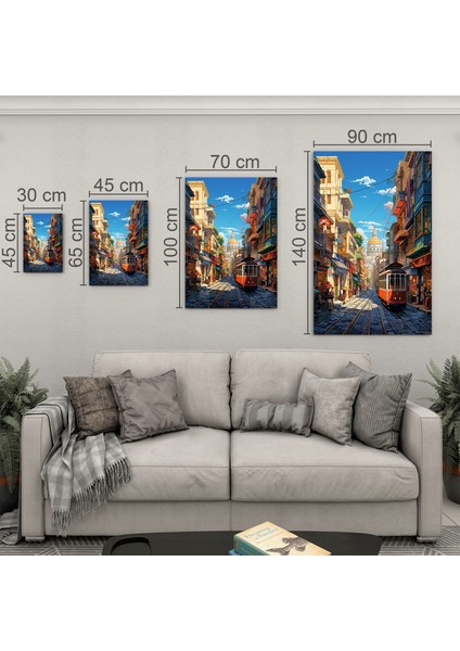 Yolculuk ve Seyahat Cam Tablo - Karışık - Dikey Motif 01-026