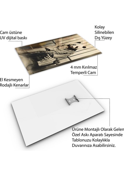Hayvan Cam Tablo - Sevimli Dostlar Hapishanede - Dikey Motif 05-056