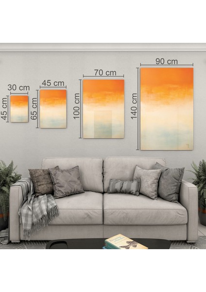 Sanatsal Cam Tablo - Minimalizm - Dikey Motif 07-007