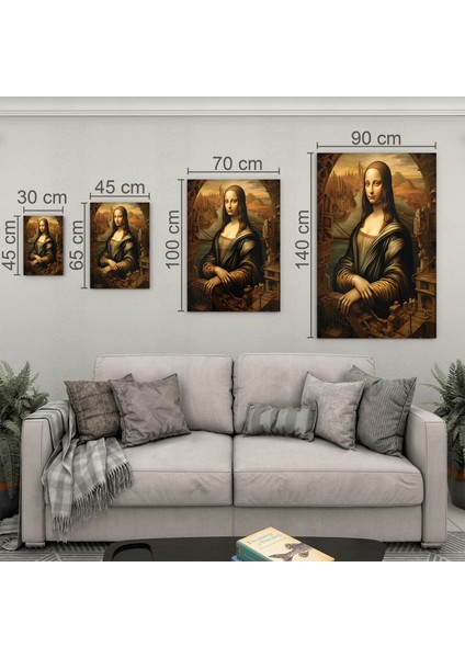 Sanatsal Cam Tablo - Rönesans - Dikey Motif 15-020