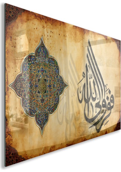 Islami Cam Tablo - Hat Sanatı - Dini Motif 01-007 fiyatları