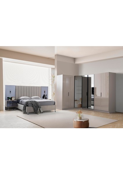 Nil %100 Mdf Köşe Yatak Odası Takımı