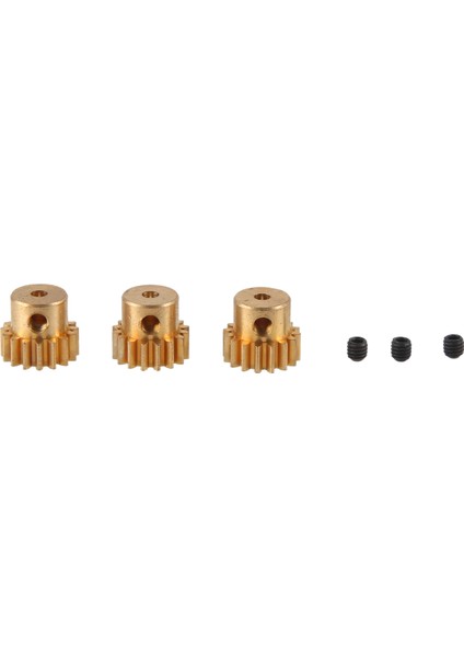 2 Adet 2.3mm Mil Metal Pinyon Motor Dişli 48DP M0.6 M0.8 1/12 1/16 Rc Araba 7075 Hsp-Rgt Redcat 370/380/390,16 T (Yurt Dışından)