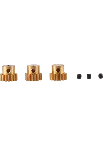2 Adet 2.3mm Mil Metal Pinyon Motor Dişli 48DP M0.6 M0.8 1/12 1/16 Rc Araba 7075 Hsp-Rgt Redcat 370/380/390,16 T (Yurt Dışından)
