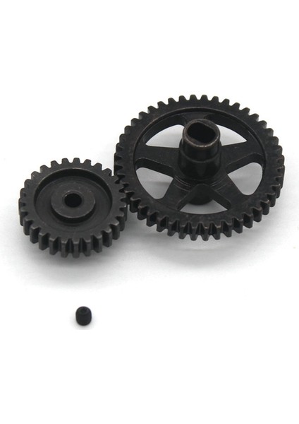 Çelik 44T Redüksiyon Dişlisi ve 27T Motor Dişlisi Wltoys 144001 144002 144010 124016 124017 124018 124019 Rc Araba Parçaları (Yurt Dışından)