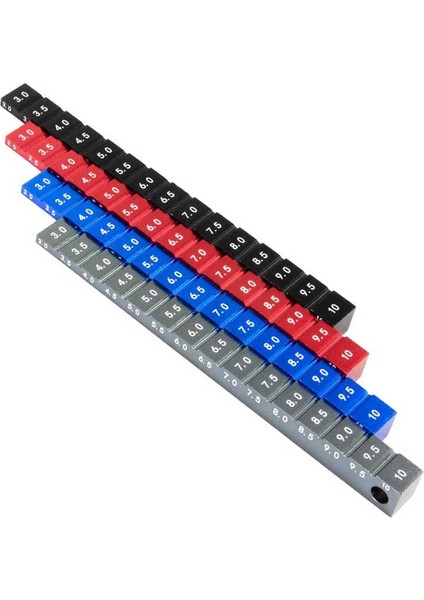 Ayarlanabilir Cetvel Rc Araba Sürüş Yüksekliğini Ayarlama 3-10MM ve Jant Kamber Aletleri Rc Araba Parçası Siyah (Yurt Dışından)