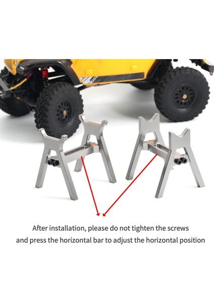 Alüminyum Alaşımlı Çalışma Standı Tamir Istasyonu Ekran Platformu Tutucu 1/18 1/24 Rc Araba TRX4M SCX24 FCX24 (Yurt Dışından)