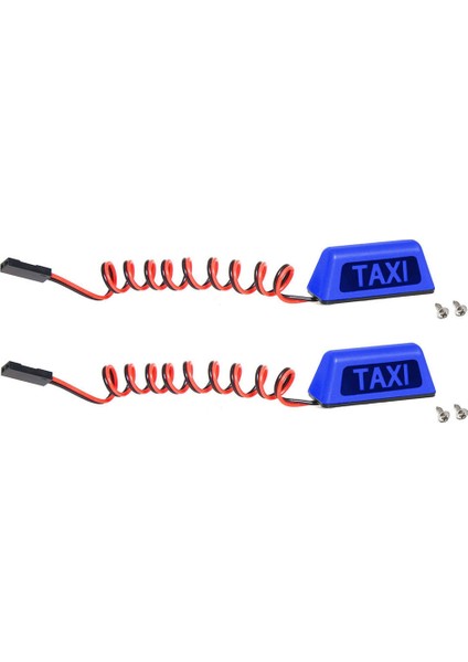 Mavi Model Araba Taksi Lambası 1/10 Rv 1/8 Tırmanma Araba Off-Road Araç Büyük Kamyon Taksi Lambası R160 (Yurt Dışından)