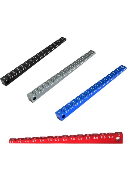 Ayarlanabilir Cetvel Rc Araba Sürüş Yüksekliğini Ayarlama 3-10MM ve Jant Kamber Aletleri Rc Araba Parçası Siyah (Yurt Dışından)