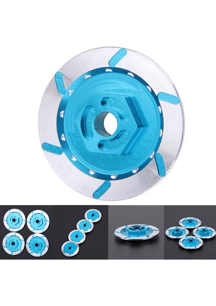 4 Adet Alüminyum Alaşımlı Fren Diski Jant Kutusu Metal Altıgen Adaptör 12MM Rc 1/10 Araba Hsp Sinek Balık Arabası Kamyon 94123 94122 D4 Cs, Mavi (Yurt Dışından)