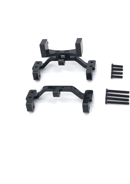 Mn D90 D91 D96 MN99S 1/12 Rc Araba Yükseltme Parçaları Metal Çekme Çubuğu Tabanı Koltuk ve Aks Yukarı Servo Braketi Montaj Aksesuarları, Siyah (Yurt Dışından)