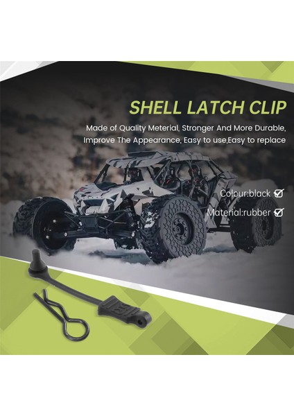 4 Adet Kauçuk Gövde Klip Tutucu Kabuk Sabit Toka Kilidi AR390178 1/7 1/8 Arrma Mojave Sınırsız Typhon Kraton Rc Araba (Yurt Dışından)