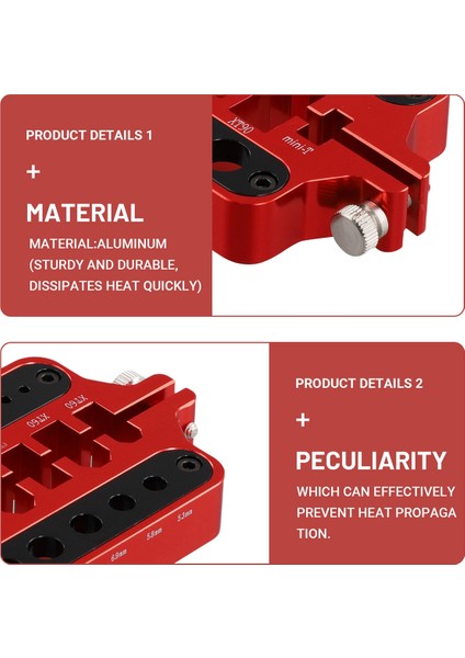 Termal Koruyucu Alüminyum Kaynak Lehimleme Yalıtım Istasyonu Jig 3.5mm XT60 XT90 Dekanlar Muz Fiş Konnektörü Kırmızı (Yurt Dışından) fırsatları